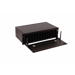 19" Enclosure for 12 MPO cassettes, 3U, black